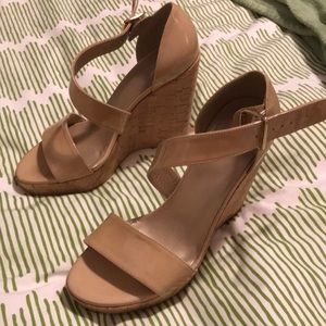 stuart weitzman nude wedge sandal